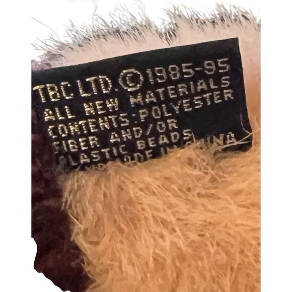 Vtg BOYDS BEARS "Primrose Pig" Purple Overalls Jointed Collectible Plush 10" T - Picture 16 of 16